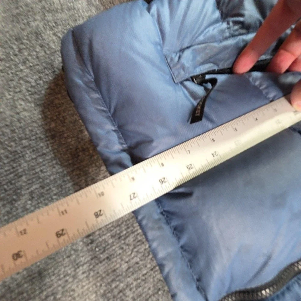 The North Face Nuptse Jacket Mens Large Blue 700 Down Puffer Full Zip Outdoor